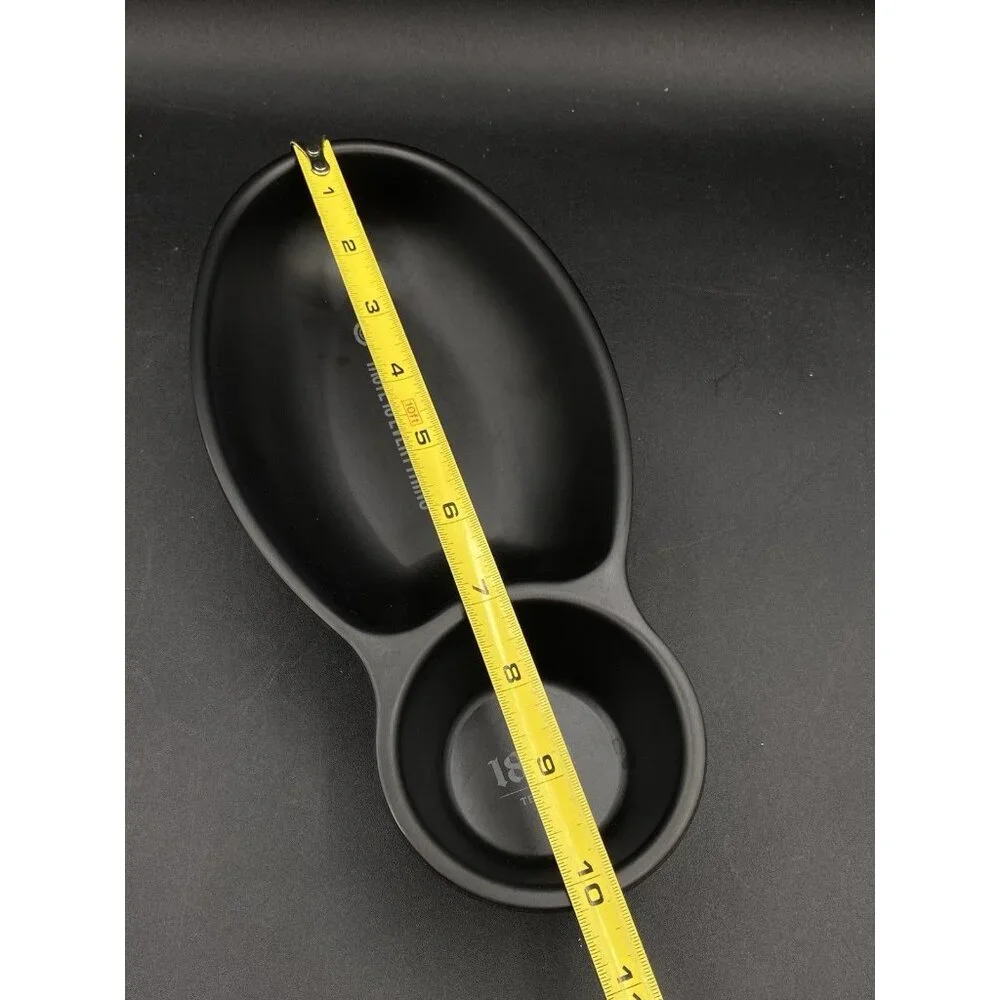 Jose Cuervo 1800 Tequila Individual Chips & Salsa Dish Black Melamine Bowl